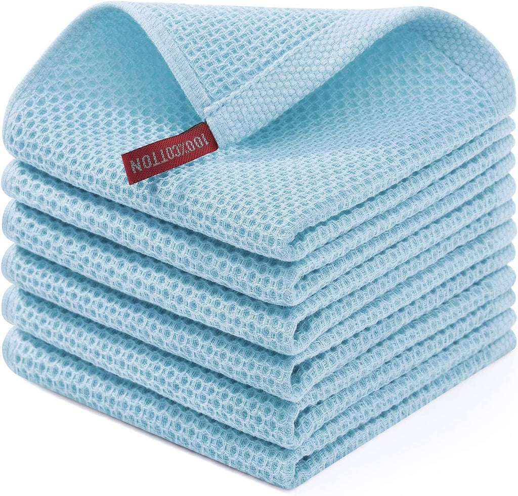 100% Cotton Waffle Weave Kitchen Dish Towels