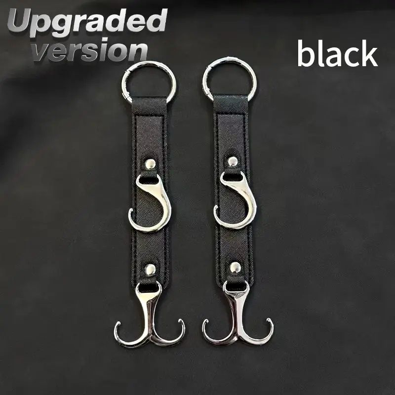 2 Pieces PU Car Hooks, Car Seat Cushion Hooks, Car Seat Back Storage Hooks, Faux Leather Car Hooks, Multi-functional Car Headrest Hooks, Car Seat Storage Boxes,