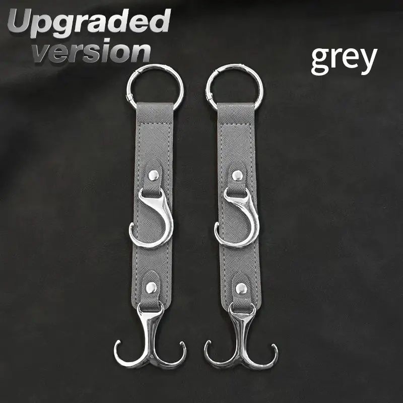 2 Pieces PU Car Hooks, Car Seat Cushion Hooks, Car Seat Back Storage Hooks, Faux Leather Car Hooks, Multi-functional Car Headrest Hooks, Car Seat Storage Boxes,