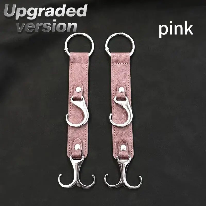 2 Pieces PU Car Hooks, Car Seat Cushion Hooks, Car Seat Back Storage Hooks, Faux Leather Car Hooks, Multi-functional Car Headrest Hooks, Car Seat Storage Boxes,