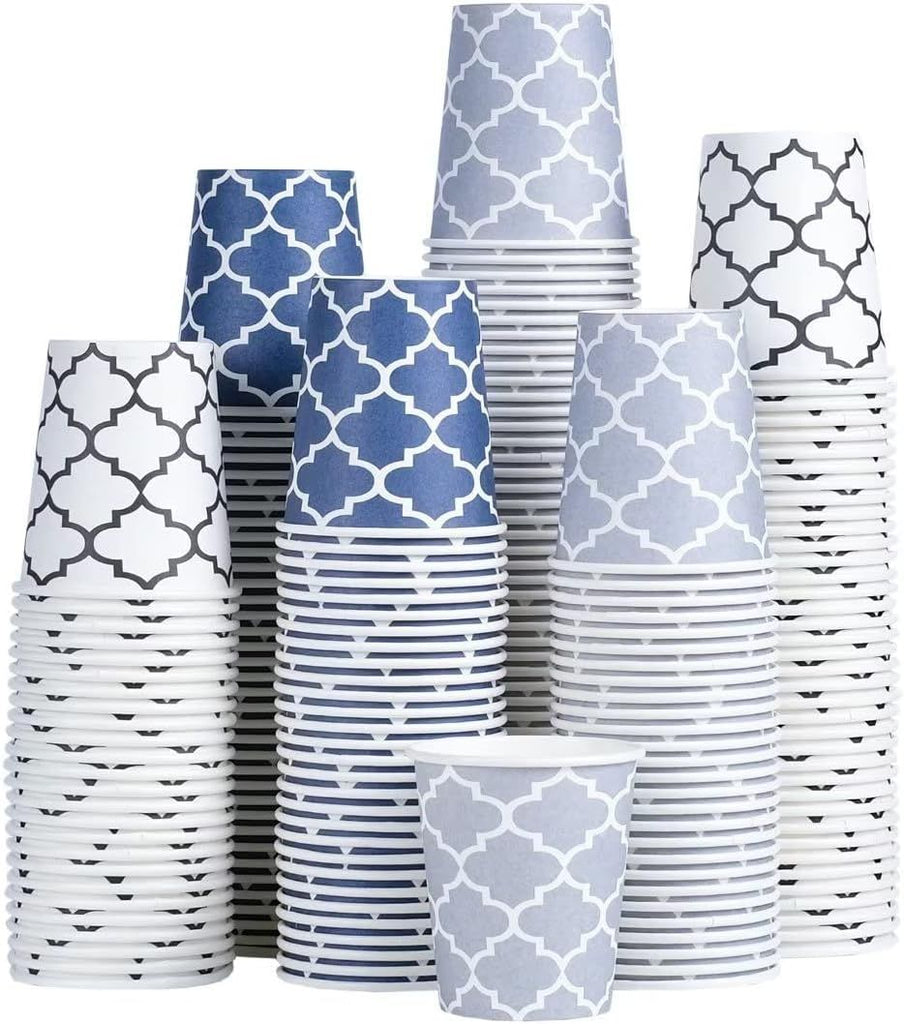 5 oz Mini Paper Cups, Small Mouthwash Disposable Bathroom Cups, Paper Coffee Cups 5 Ounce for Bathroom, Supermarket, Birthday Party, Travel, Events, Picnic, BBQ