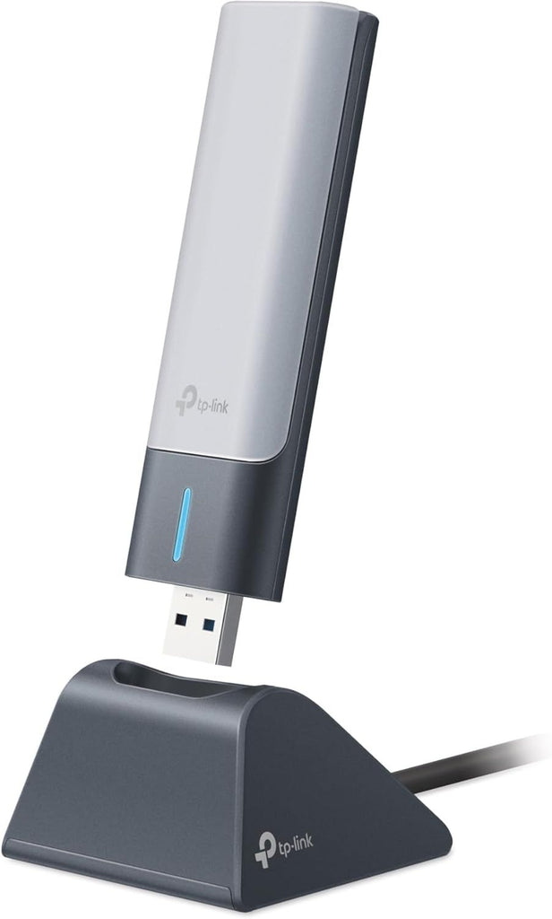 AX1800 WiFi 6 USB Adapter for Desktop PC (Archer TX21UH) Wireless Network Adapter with 2.4GHz, 5GHz, MU-MIMO, OFDMA, High Gain Dual Band 5dBi Antenna, WPA3, Supports Windows 11/10