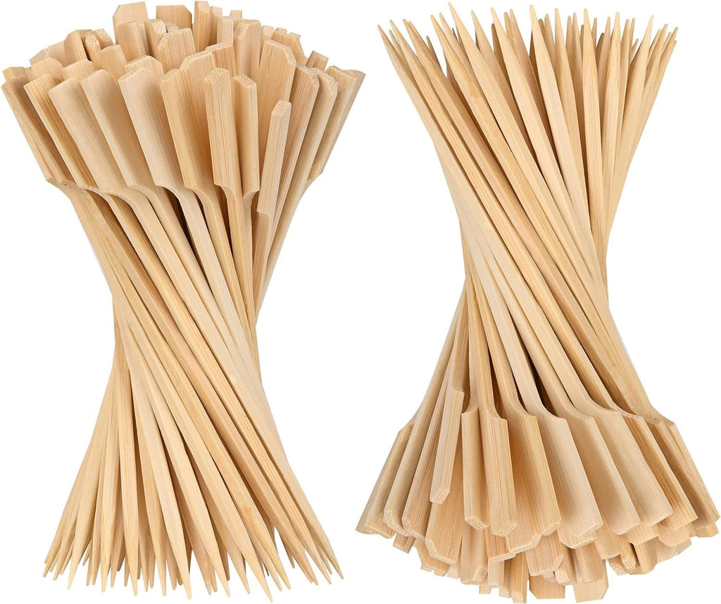 Bamboo Skewers 6 Inch, 200 PCS Cocktail Skewers for Appetizers, BBQ, Fruit Kabobs, Sandwich, Drink