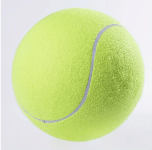 Big Tennis Ball for Dogs-9.5" Inflatable Giant Tennis Balls Large Pet Toys for Outdoor/Indoor Sports Oversize Dog Toy Ball for Small/Medium/Large Dogs Funny Gifts
