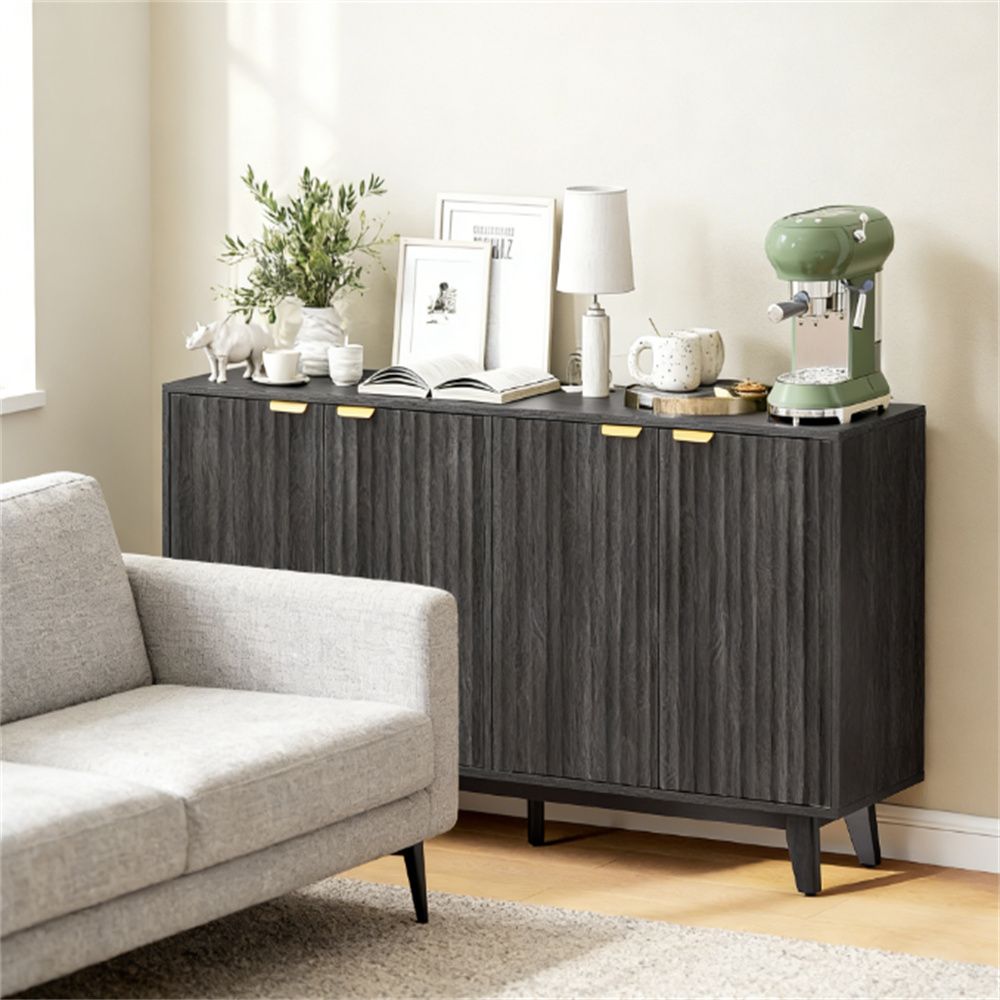 Buffet cabinet, coffee bar cabinet, cutlery cabinet, Dark Gray