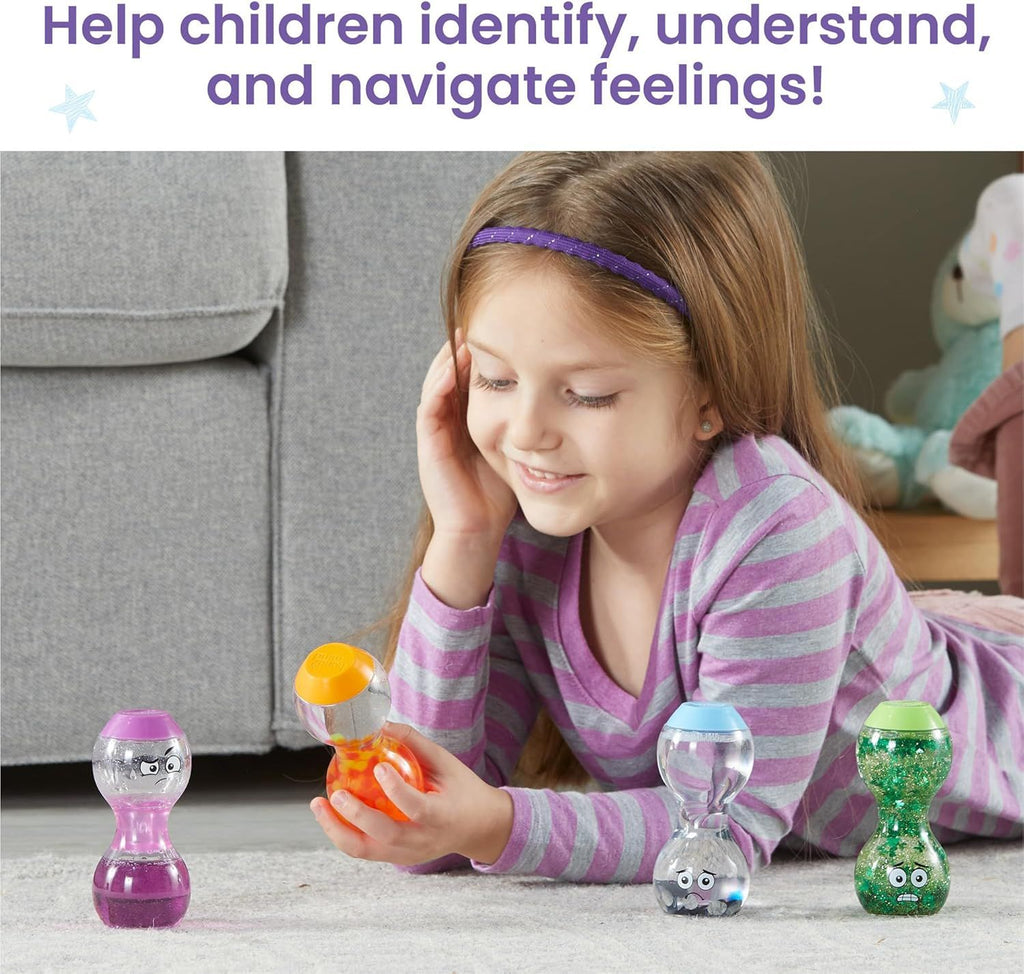 Express Your Feelings Sensory Bottles- Secondary Emotions, Toddler Sensory Toys, Quiet Fidgets for Classroom, Calm Down Corner Supplies, Social Emotional Learning, Mindfulness for Kids