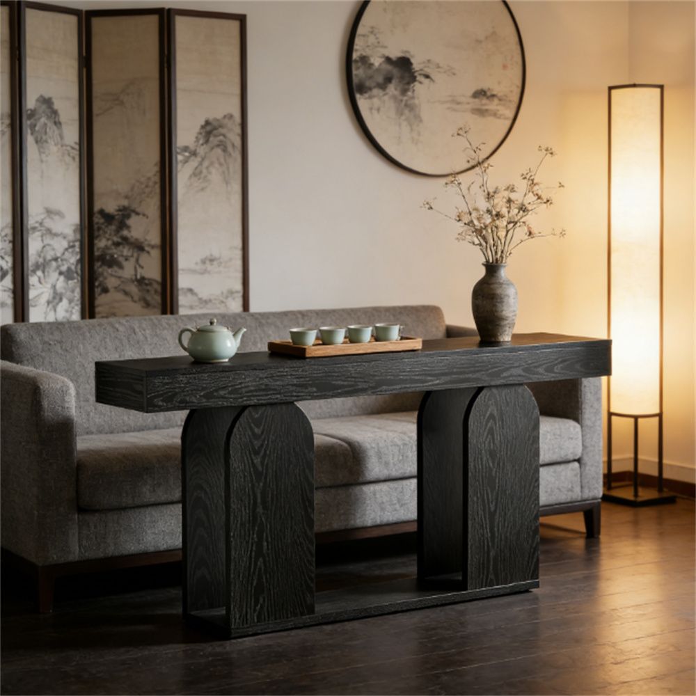 Extra long sofa table, main console. Entrance table, corridor table, suitable for living rooms, corridors, and lobbies