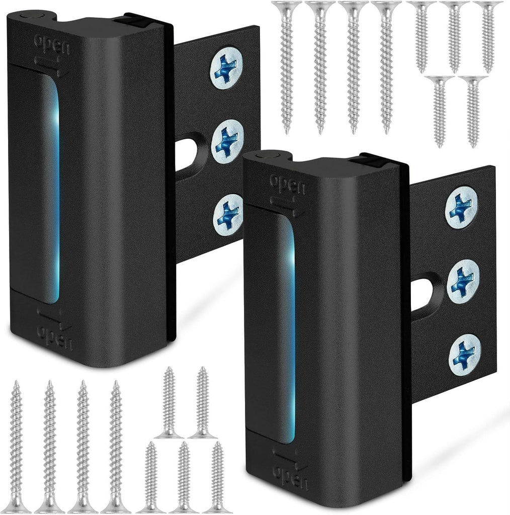 Home Security Door Reinforcement Lock, Upgraded Front Door Locks for Kids Safety Withstand 800 lbs, Child Proof Door Lock, Extra Door Lock from Inside Prevent Unauthorized Entry