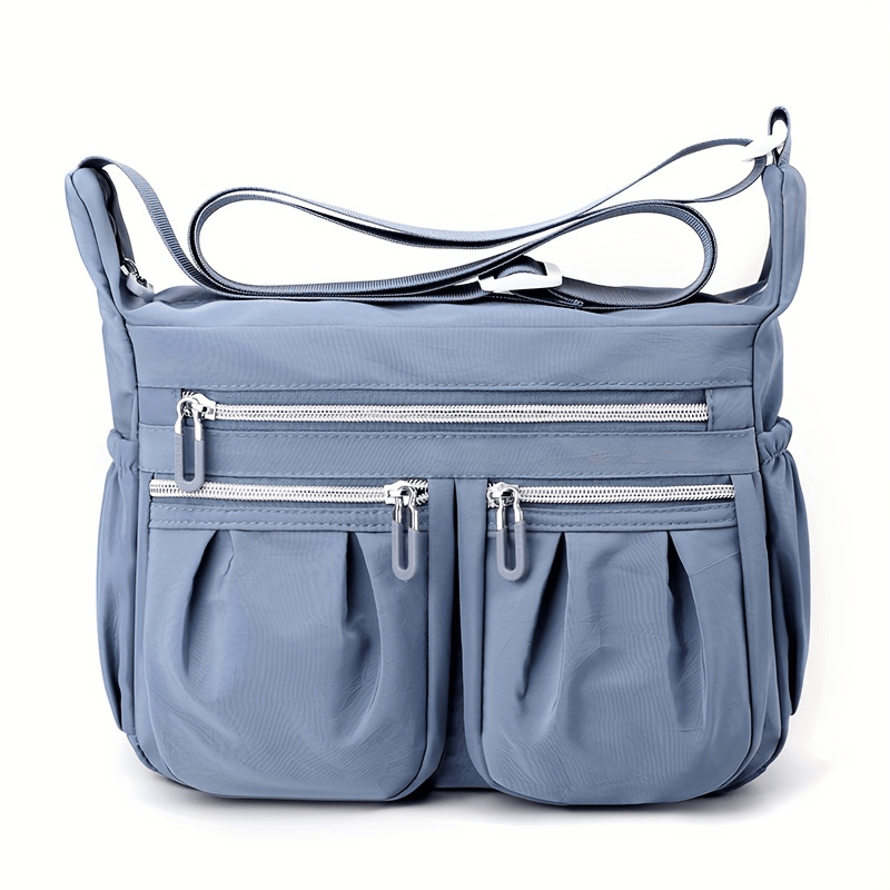 NICOLE & DORIS Women's Cross-body Bags Casual Shoulder Bag Multi Pocket Fashion Satchel Bag Nylon Side Bag