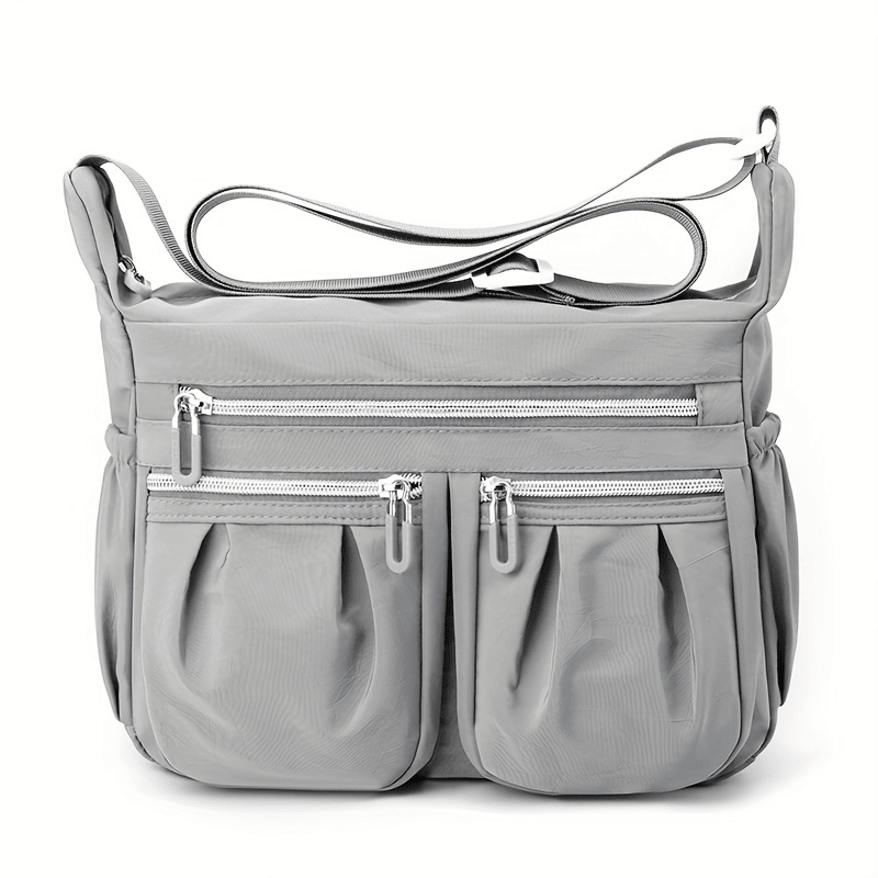 NICOLE & DORIS Women's Cross-body Bags Casual Shoulder Bag Multi Pocket Fashion Satchel Bag Nylon Side Bag
