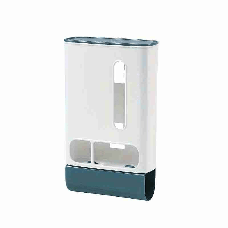 Plastic Bag Dispenser Wall Mounted Garbage Bag Holder Kitchen Wall Mount Bag Dispenser