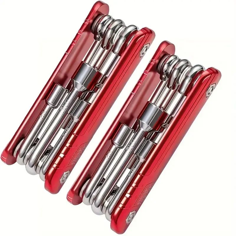 Portable Mini Folding Hex Socket Wrench, Chromium-vanadium Steel Construction, Gift, Outdoor, Portable