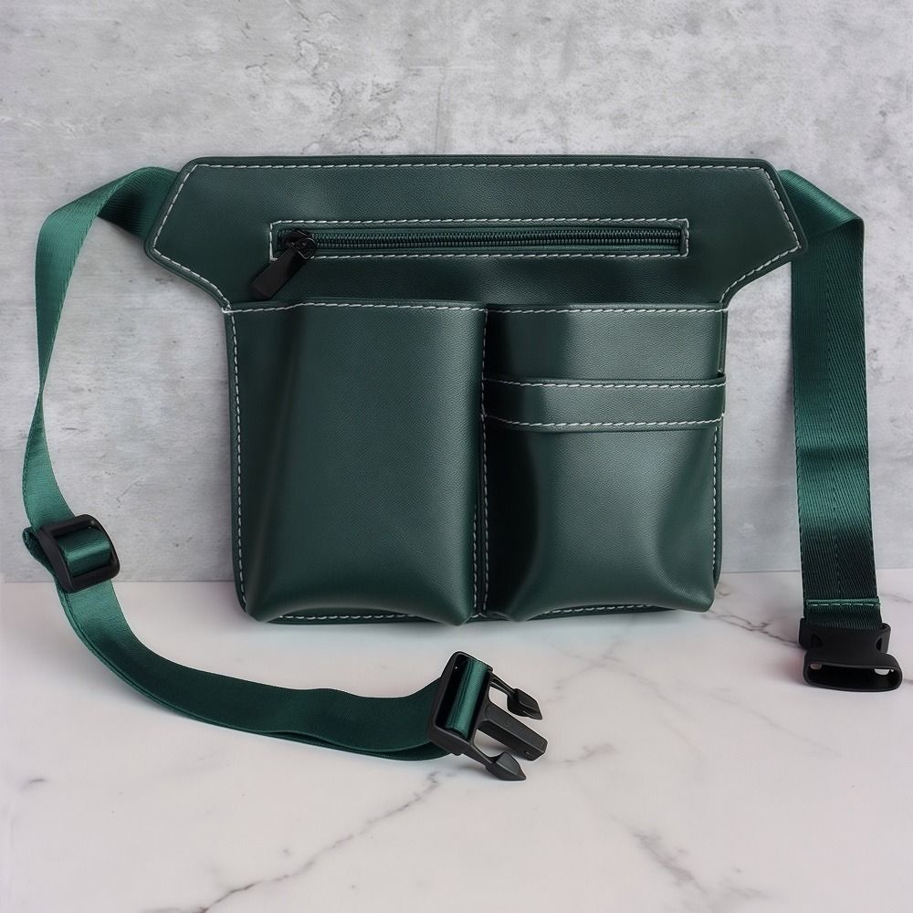 PU Leather Tool Waist Pouch for Hairstylists, Storage Bag for Hairdressing Scissors and Combs, Portable Tool Pouch for Hairdressers