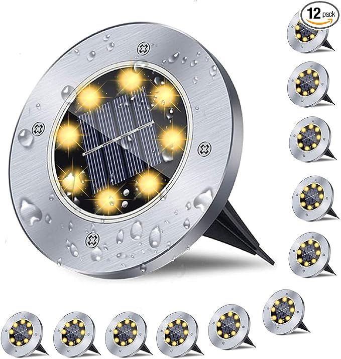 Solar Ground Lights Waterproof Solar Garden Lights Garden
