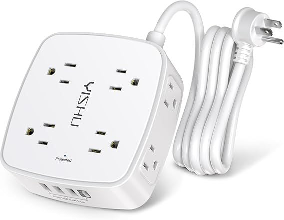 Surge Protector Power Strip Widely Outlets USB Ports