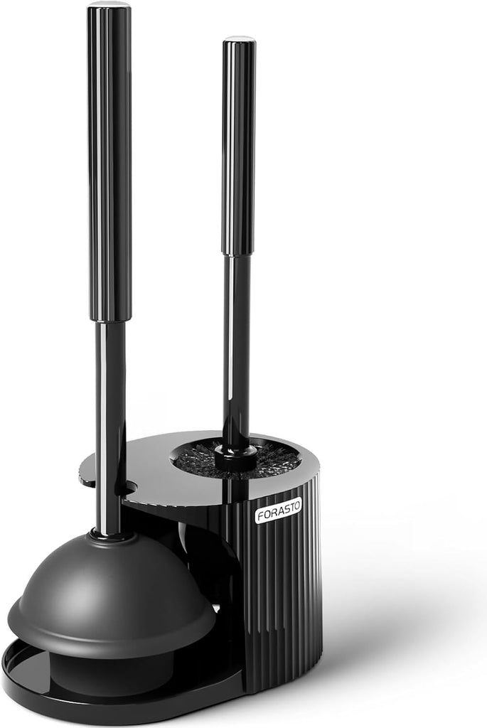 Toilet Plunger and Brush Set Extended Handle